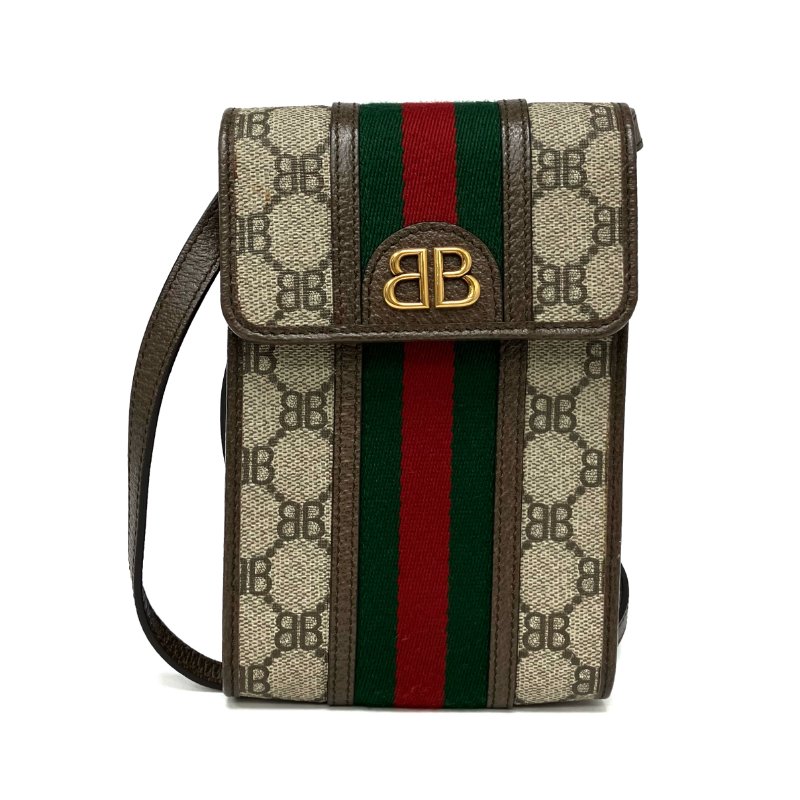 ☆ Gucci x Balenciaga 古馳 x 巴黎世家 Beige Coated Canvas Shoulder Bag 680130 米色塗層帆布肩背袋 680130 - 257025842-1