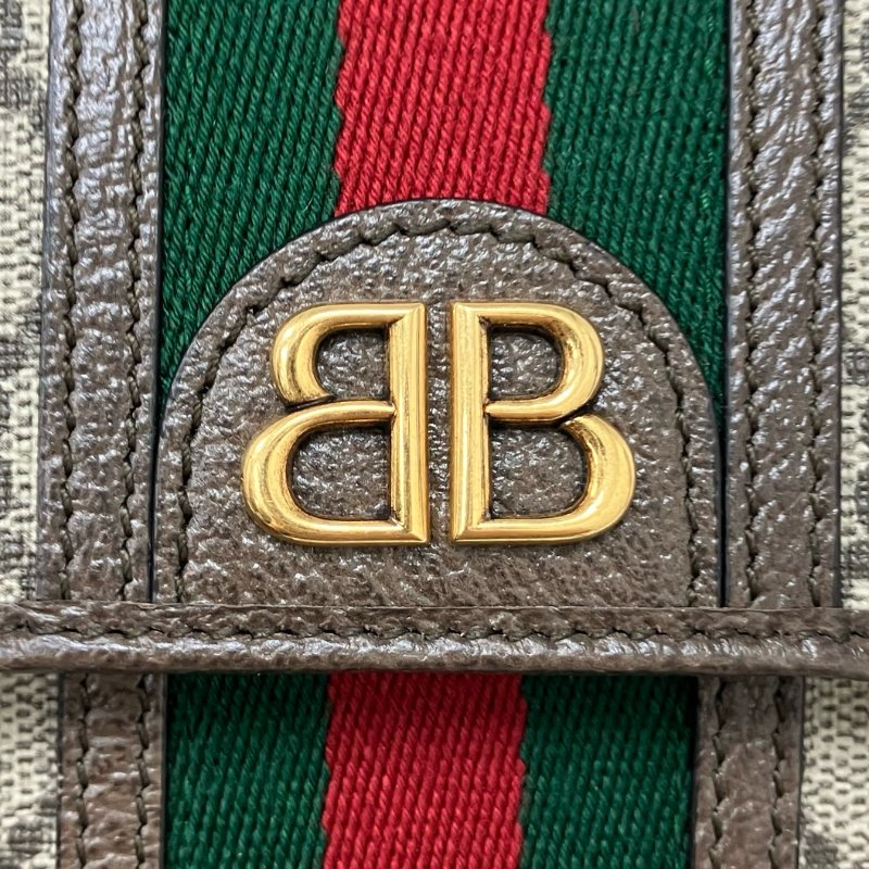 ☆ Gucci x Balenciaga 古馳 x 巴黎世家 Beige Coated Canvas Shoulder Bag 680130 米色塗層帆布肩背袋 680130 - 257025842-14