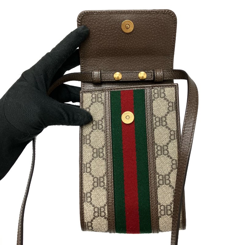 ☆ Gucci x Balenciaga 古馳 x 巴黎世家 Beige Coated Canvas Shoulder Bag 680130 米色塗層帆布肩背袋 680130 - 257025842-15