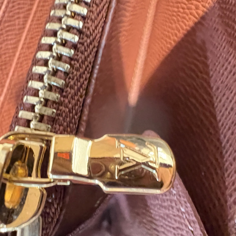 LV原花金釦12卡ㄇ拉長夾M42616-14