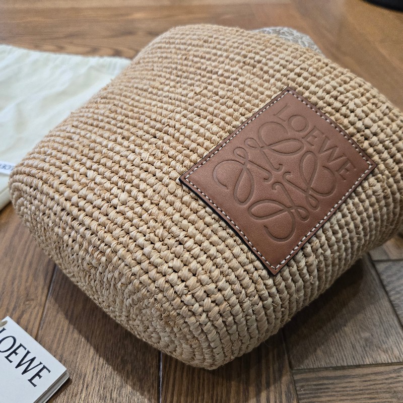 【全新】LOEWE酒椰纖維和小牛皮Pochette斜背包 (已絕版)-7