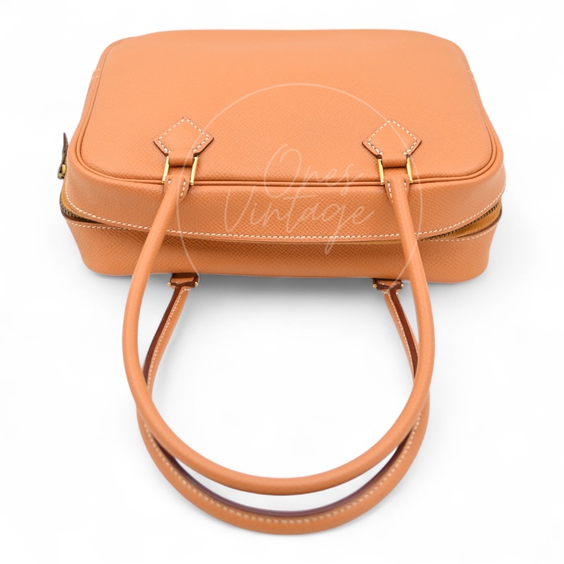 中古 愛馬仕 Epsom牛皮 Plume羽毛包 刻印圓框W-3