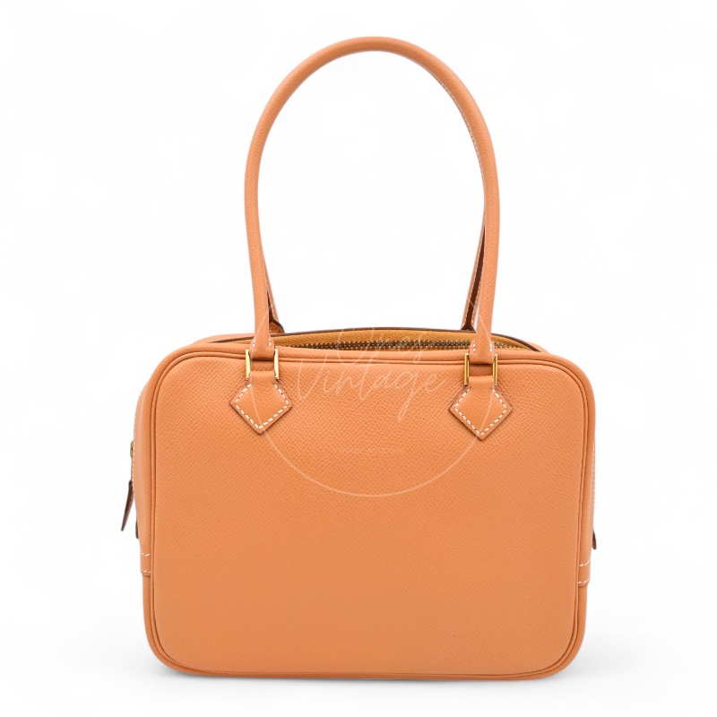 中古 愛馬仕 Epsom牛皮 Plume羽毛包 刻印圓框W-6