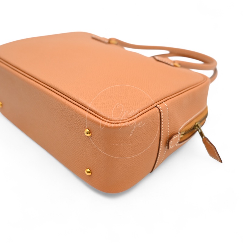 中古 愛馬仕 Epsom牛皮 Plume羽毛包 刻印圓框W-9