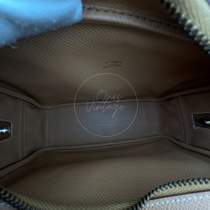 中古 愛馬仕 Epsom牛皮 Plume羽毛包 刻印圓框W-12