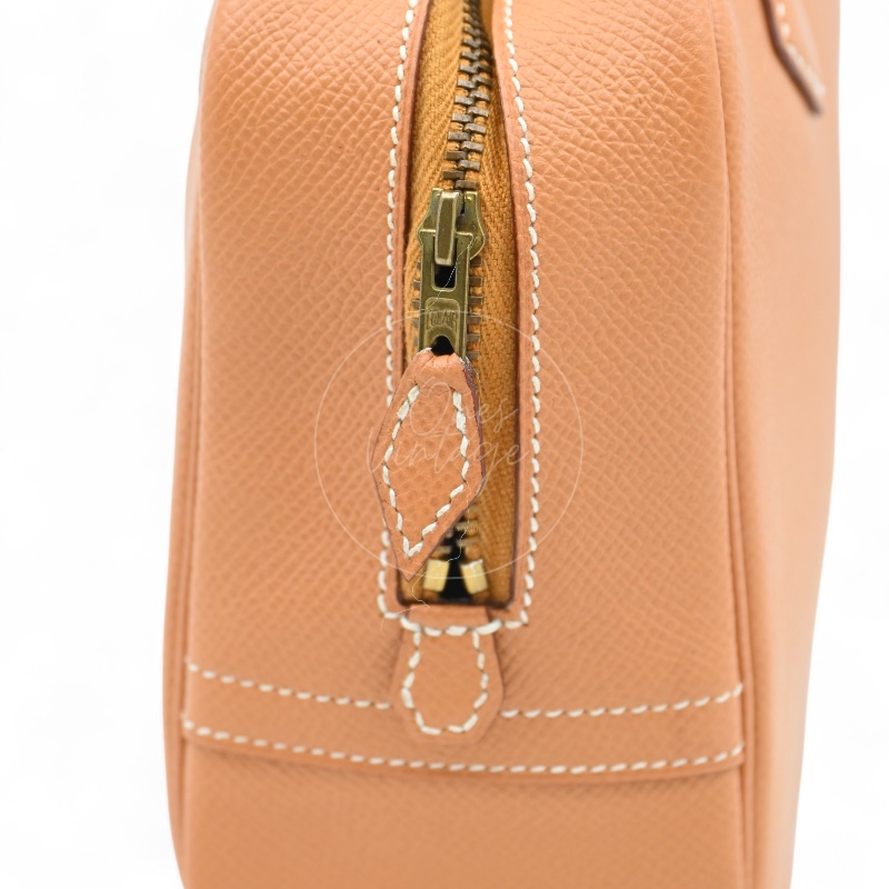 中古 愛馬仕 Epsom牛皮 Plume羽毛包 刻印圓框W-16