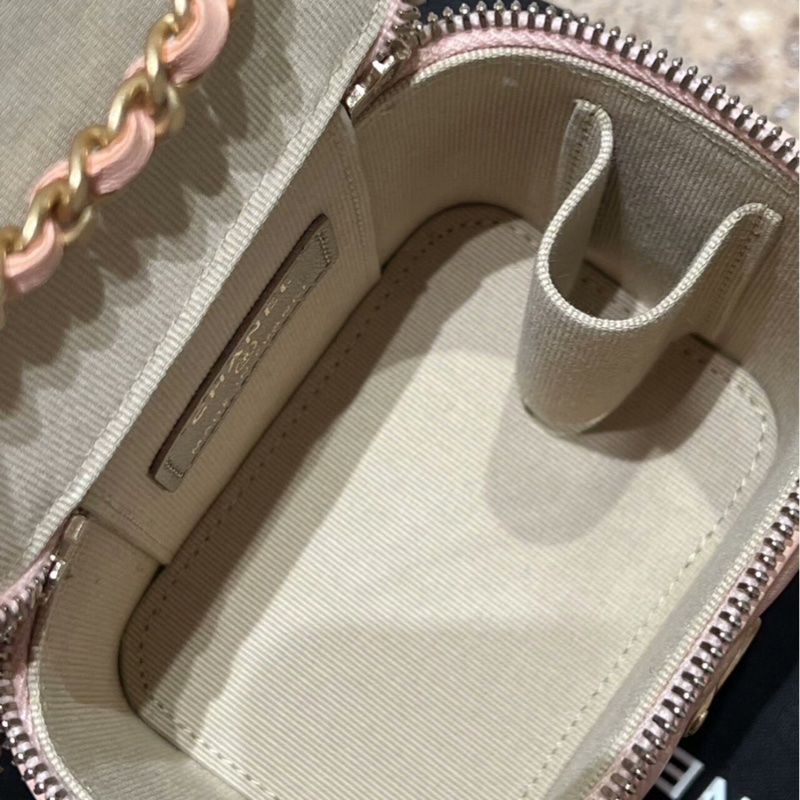 全網最低價✨97新 Chanel 金球小盒子 裸色-8