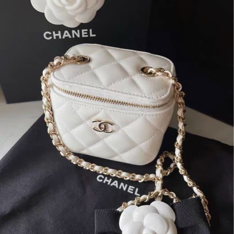 【90%新 ✨ 全網最低價】Chanel 白金小盒子 山茶花特別款