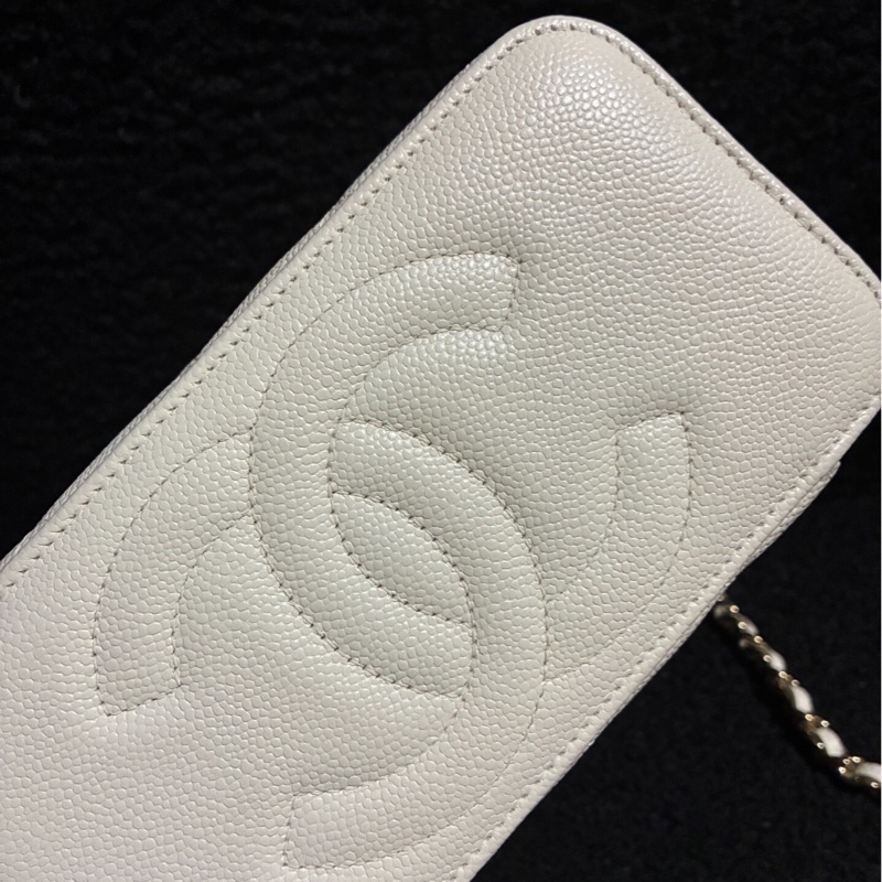 【99%新 2025年全新✨ 全網最低價】Chanel 22K白金荔枝皮長盒子 特別款-2