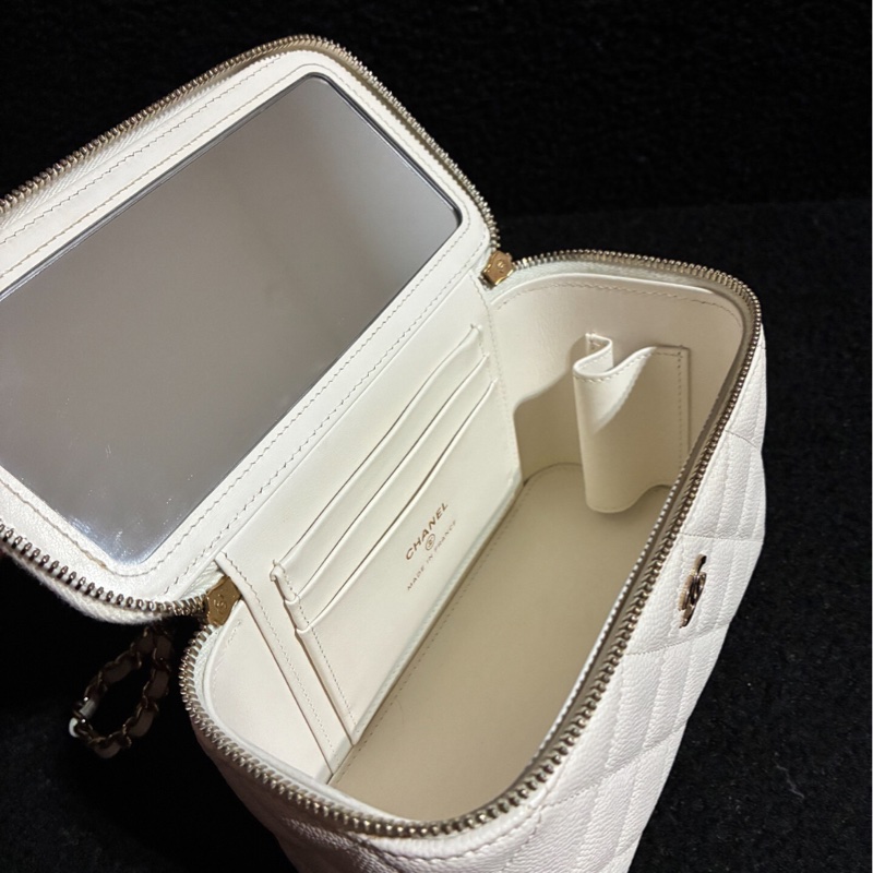 【99%新 2025年全新✨ 全網最低價】Chanel 22K白金荔枝皮長盒子 特別款-6