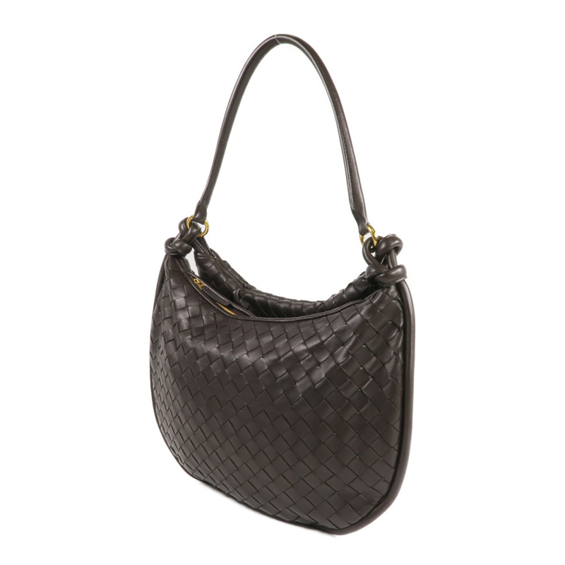 BOTTEGA VENETA 羊皮皮革Gemelli金扣肩背袋-1