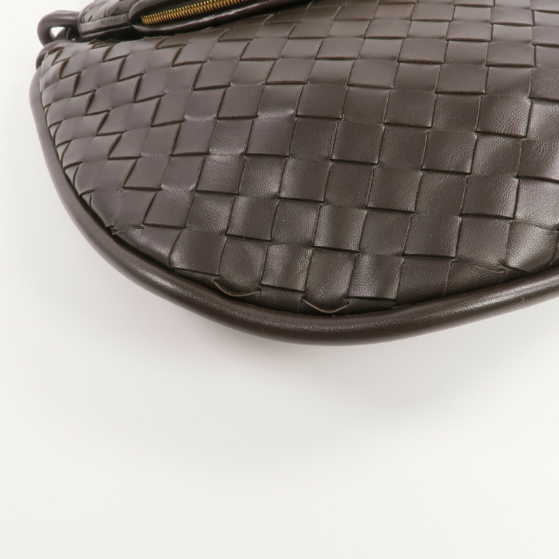 BOTTEGA VENETA 羊皮皮革Gemelli金扣肩背袋-12