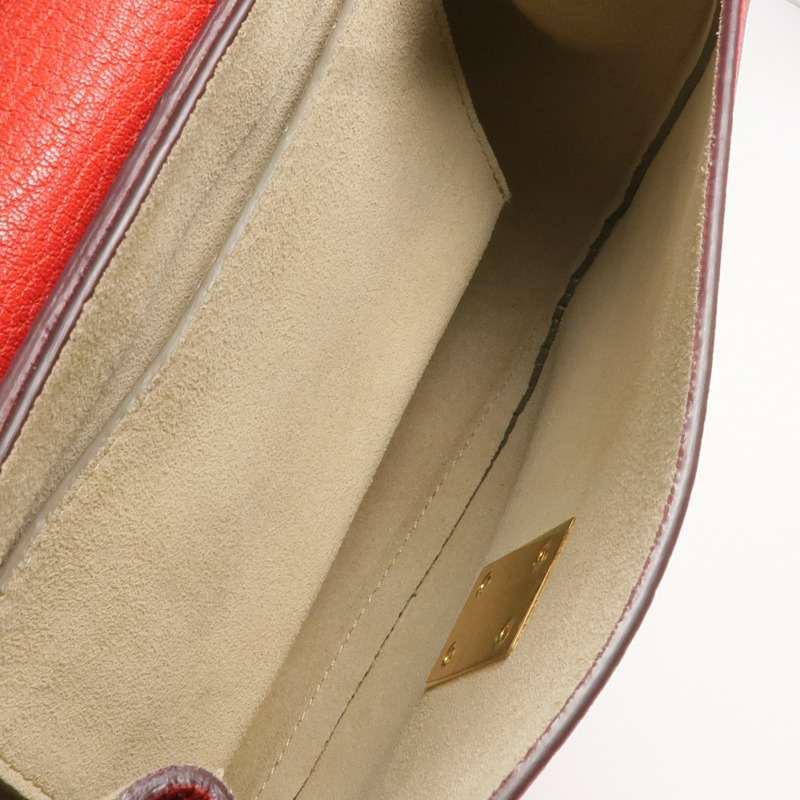 Chloe 牛皮皮革Drew Bag金扣鏈帶肩背袋-4