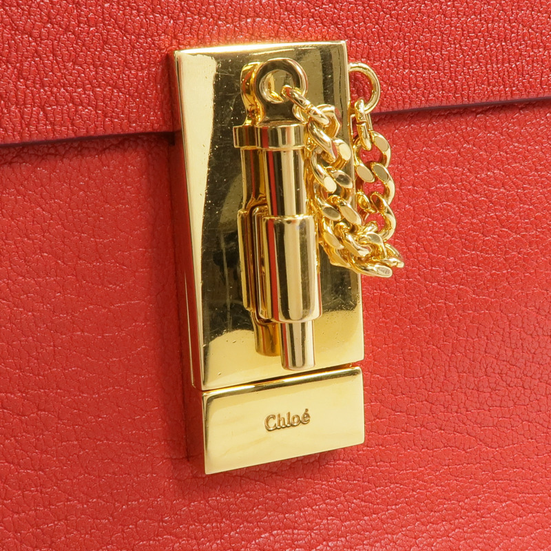 Chloe 牛皮皮革Drew Bag金扣鏈帶肩背袋-7