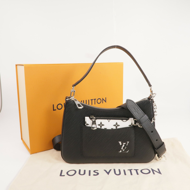 LOUIS VUITTON Epi Marelle銀扣手挽肩背兩用袋-7