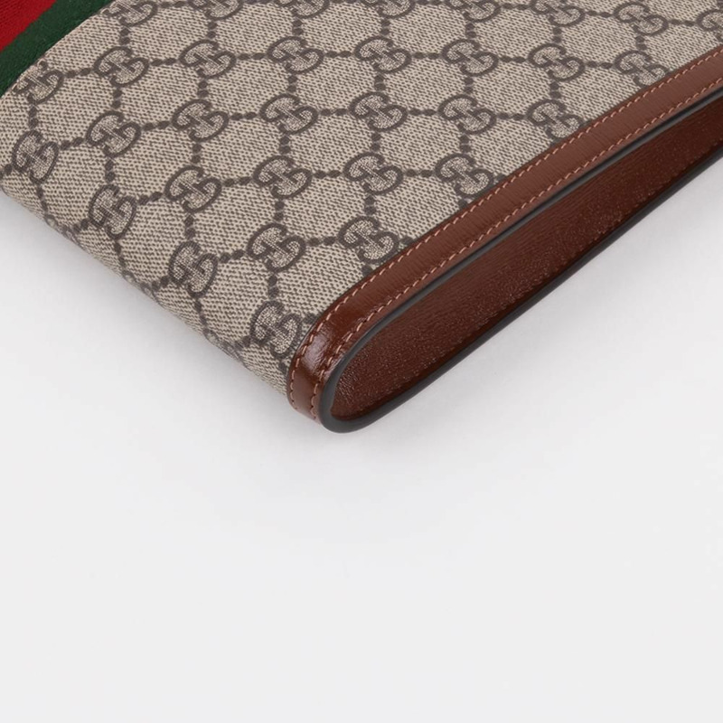 【包稅】GUCCI GG帆布新款Jackie 1961金色手拿包-6