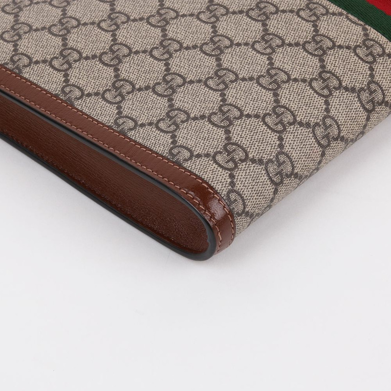 【包稅】GUCCI GG帆布新款Jackie 1961金色手拿包-7