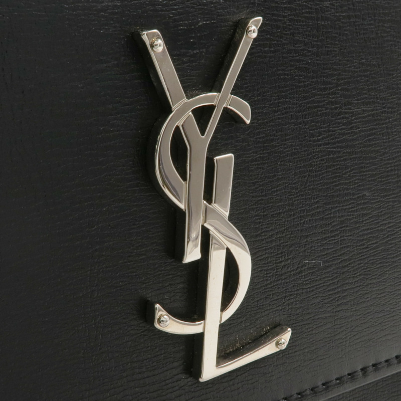 SAINT LAURENT 牛皮皮革Sunset Medium銀扣鏈帶肩背袋-8