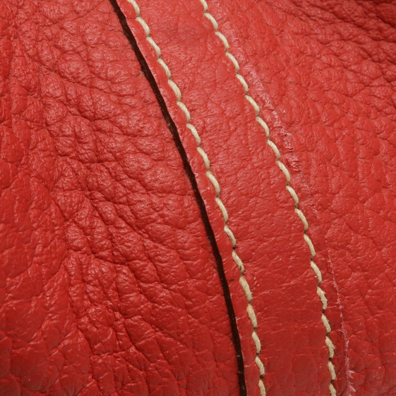 HERMES Clemence皮革Garden Party PM銀扣手挽袋-19