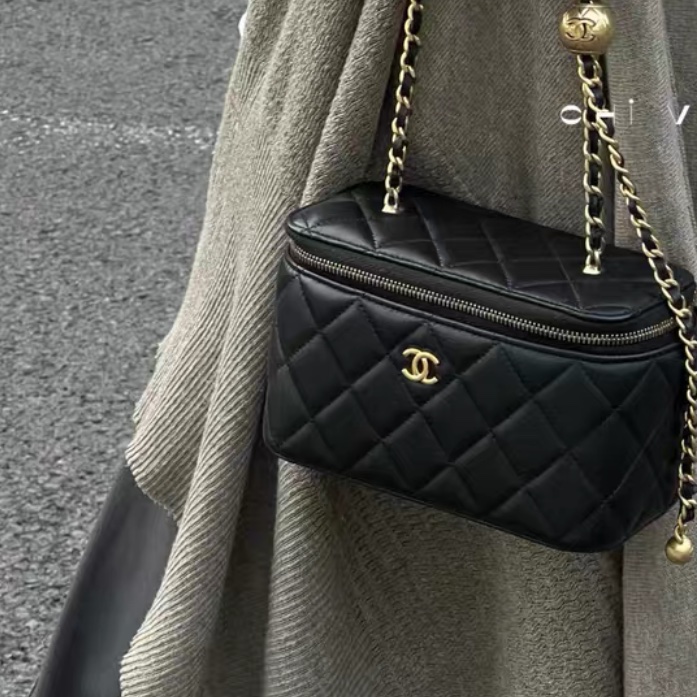 【97%新 ✨ 全網最低價】Chanel 金球黑金長盒子保值款-5