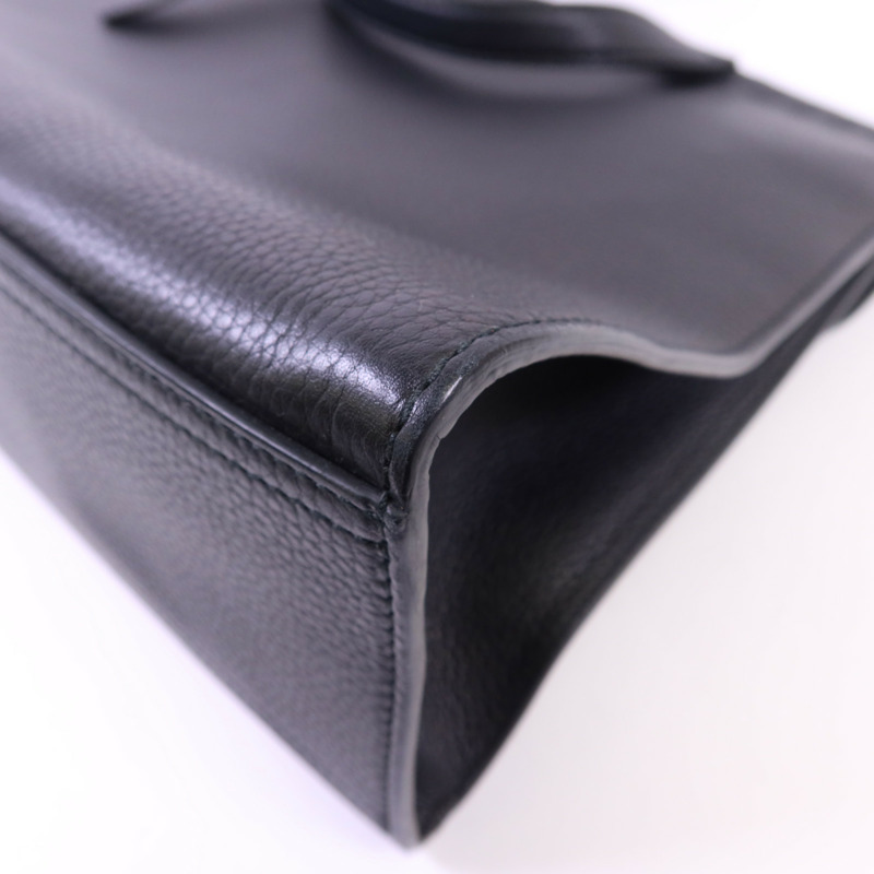 GUCCI 牛皮皮革GG Marmont Top Handle金扣手挽袋-12