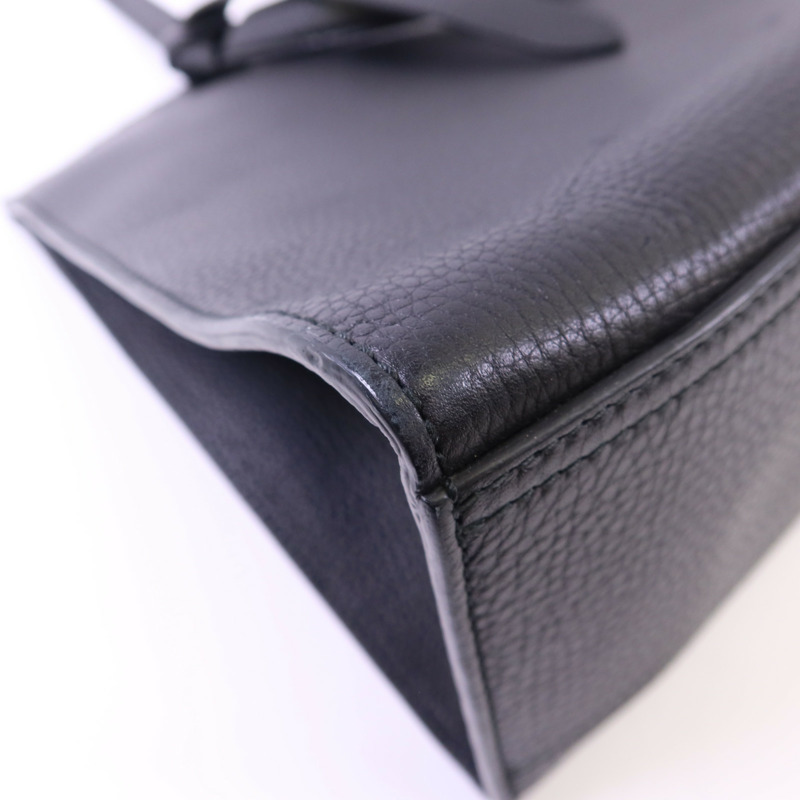 GUCCI 牛皮皮革GG Marmont Top Handle金扣手挽袋-13