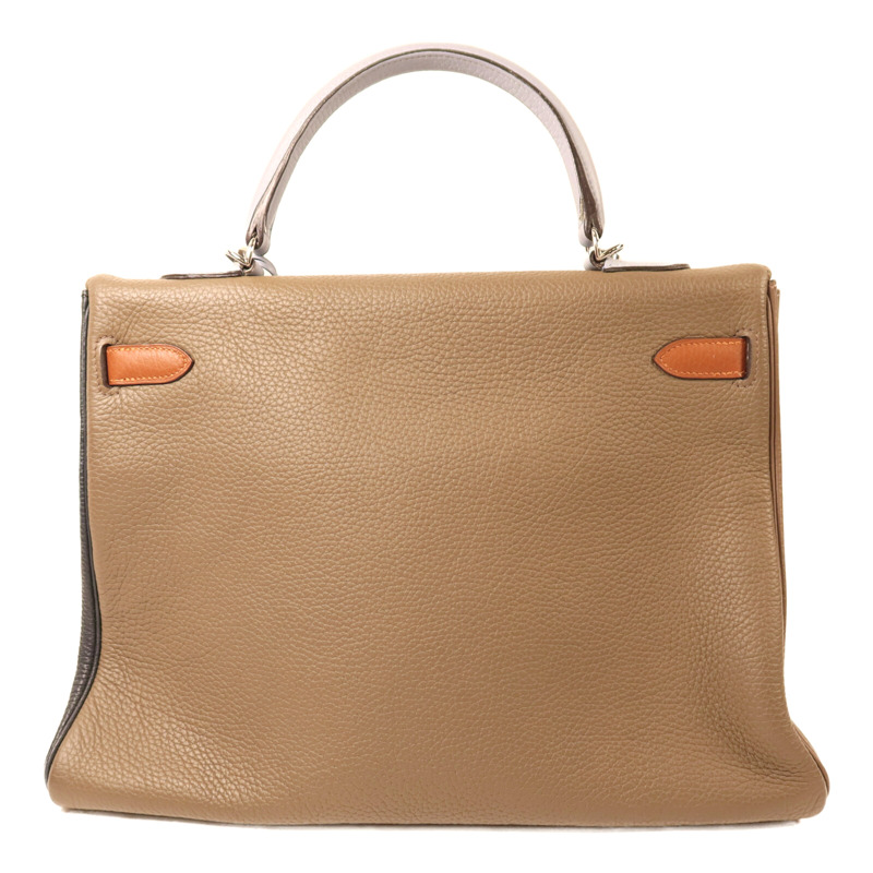 HERMES Togo皮革Kelly 32銀扣手挽肩背兩用袋-1
