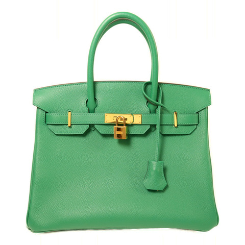 HERMES Epsom皮革Birkin 30金扣手挽袋