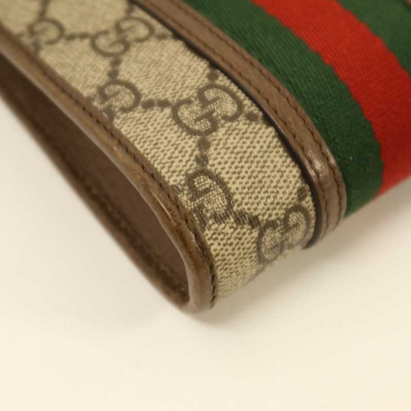 GUCCI 塗層帆布Ophidia金扣肩背袋-10