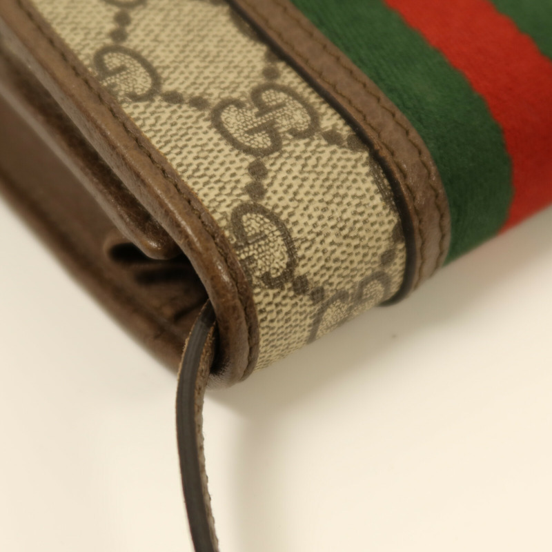 GUCCI 塗層帆布Ophidia金扣肩背袋-11