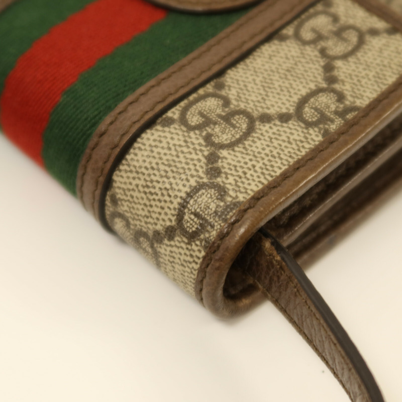 GUCCI 塗層帆布Ophidia金扣肩背袋-12