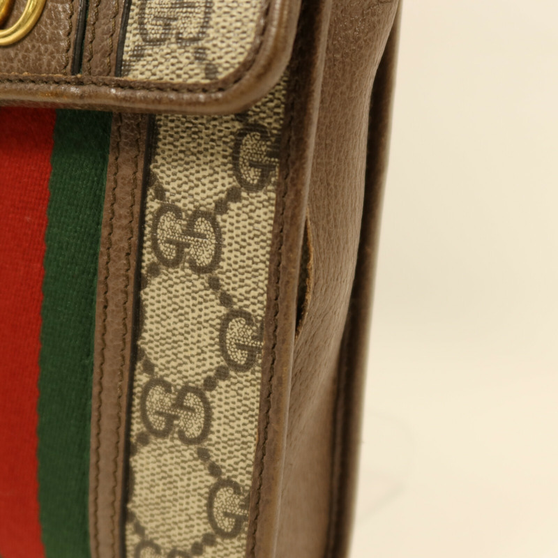 GUCCI 塗層帆布Ophidia金扣肩背袋-13