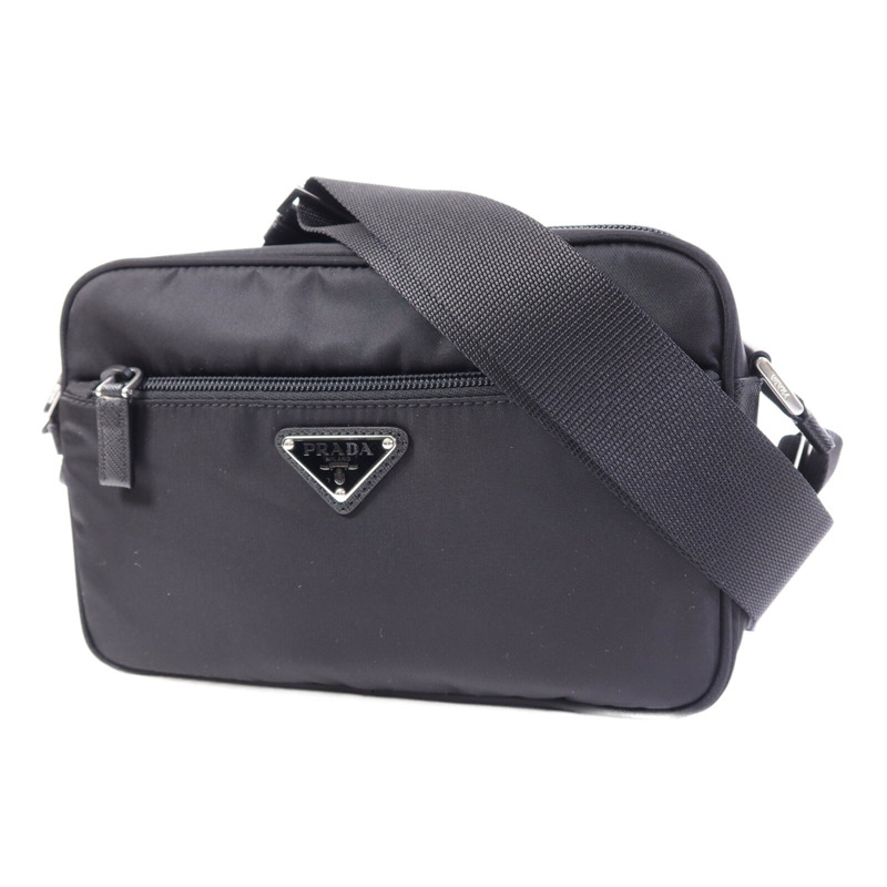 PRADA 尼龍Shoulder Bag銀扣肩背袋-2