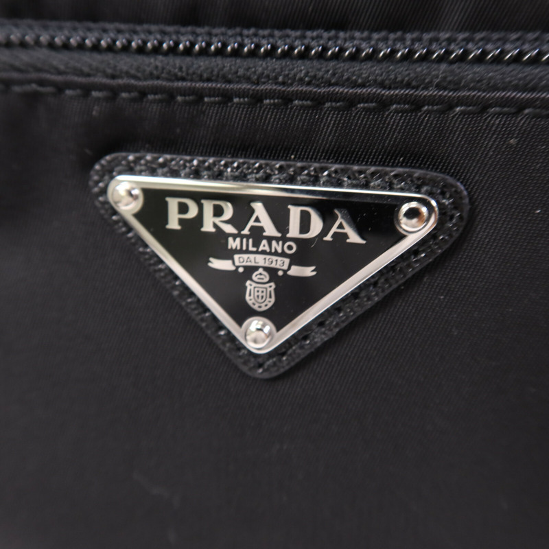 PRADA 尼龍Shoulder Bag銀扣肩背袋-6