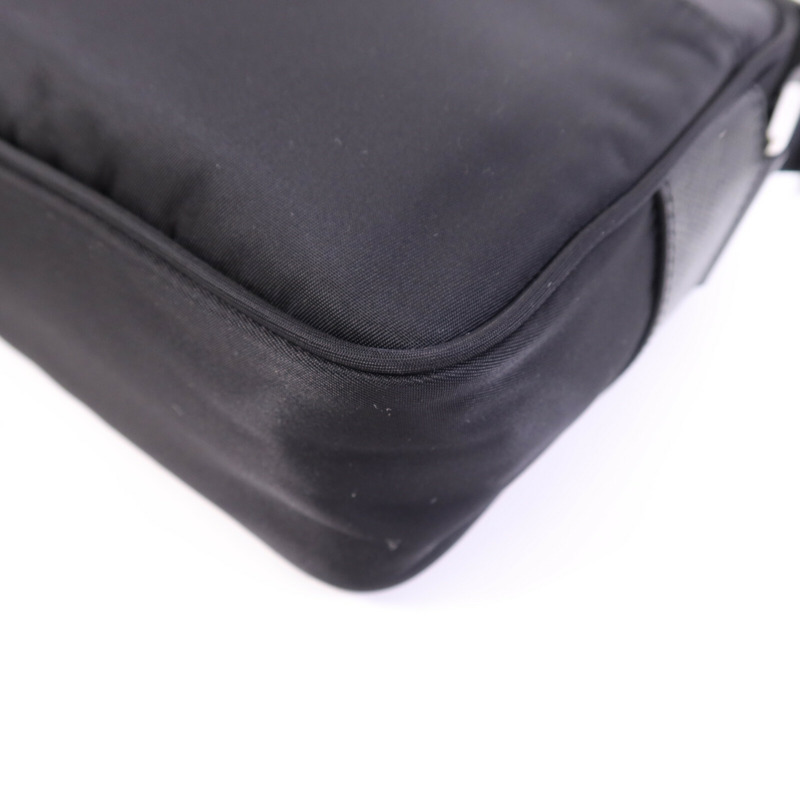 PRADA 尼龍Shoulder Bag銀扣肩背袋-10
