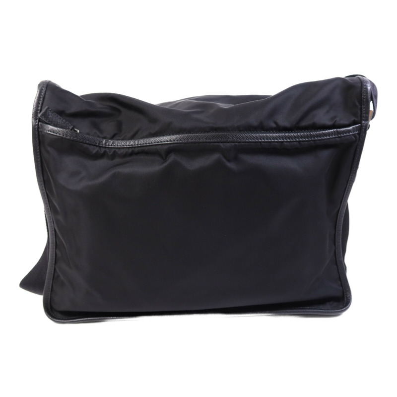 PRADA 尼龍Messenger Bag銀扣肩背袋-1
