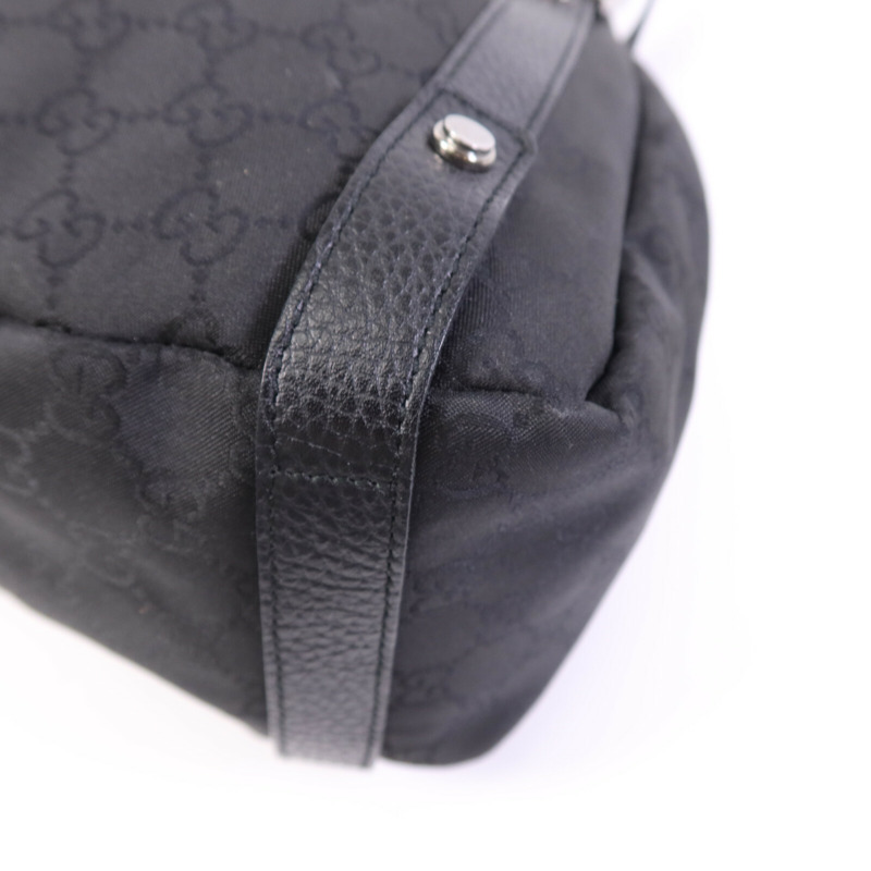 GUCCI 帆布Shoulder Bag銀扣肩背袋-9