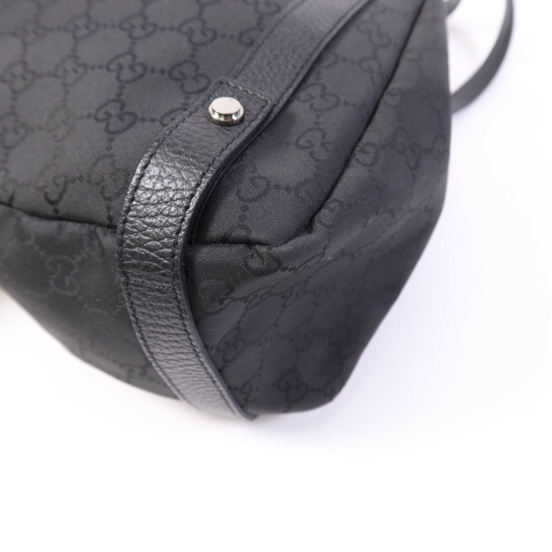 GUCCI 帆布Shoulder Bag銀扣肩背袋-11