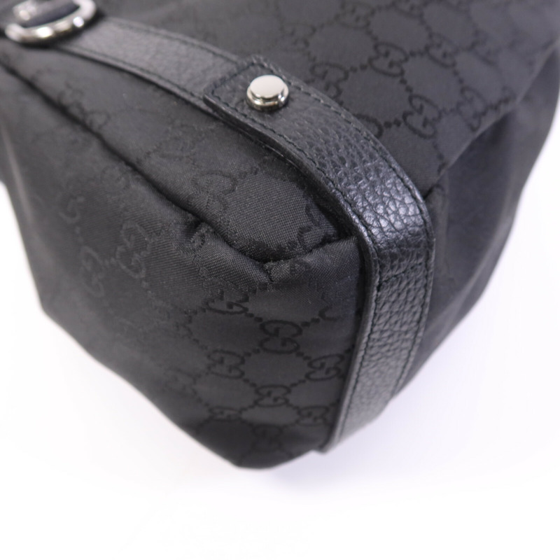 GUCCI 帆布Shoulder Bag銀扣肩背袋-12