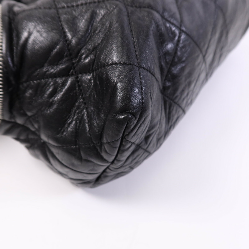 CHANEL 牛皮皮革Chain Shoulder Bag銀扣鏈帶肩背袋-7