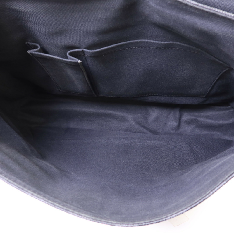 LOUIS VUITTON Damier Graphite Daniel GM銀扣肩背袋-5