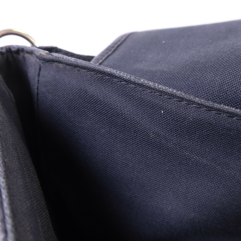 LOUIS VUITTON Damier Graphite Daniel GM銀扣肩背袋-16