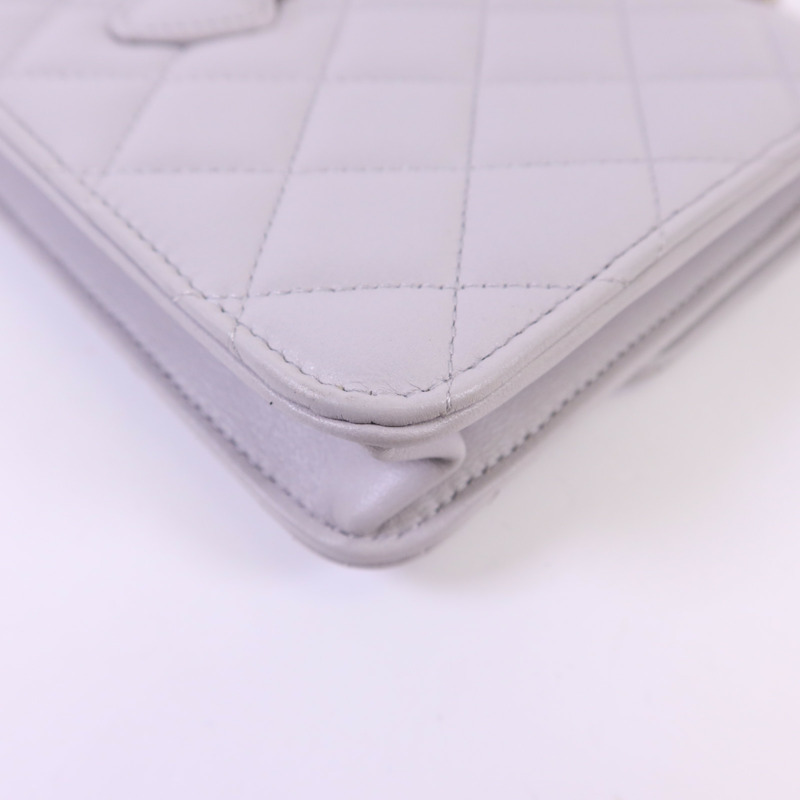 CHANEL 羊皮皮革Mini Flap Bag With Top Handle金扣手挽肩背兩用袋-15