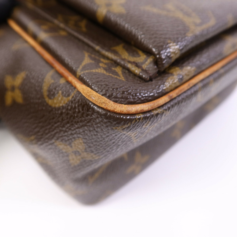 LOUIS VUITTON Monogram Viva Cite PM金扣肩背袋-11