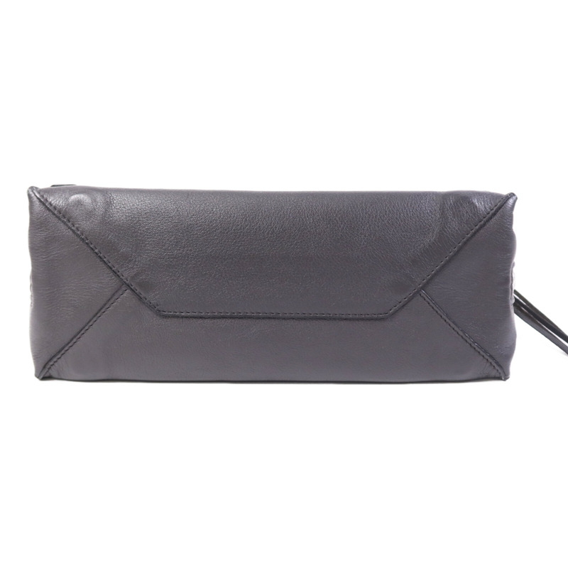 BALENCIAGA 牛皮皮革Shoulder Bag銀扣手挽肩背兩用袋-3