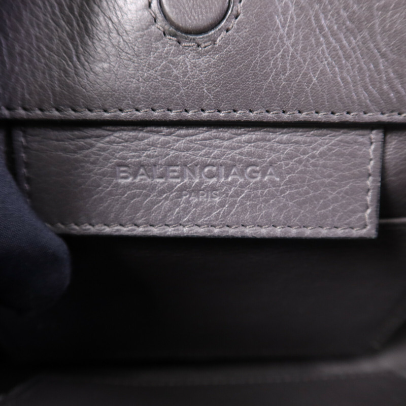 BALENCIAGA 牛皮皮革Shoulder Bag銀扣手挽肩背兩用袋-5