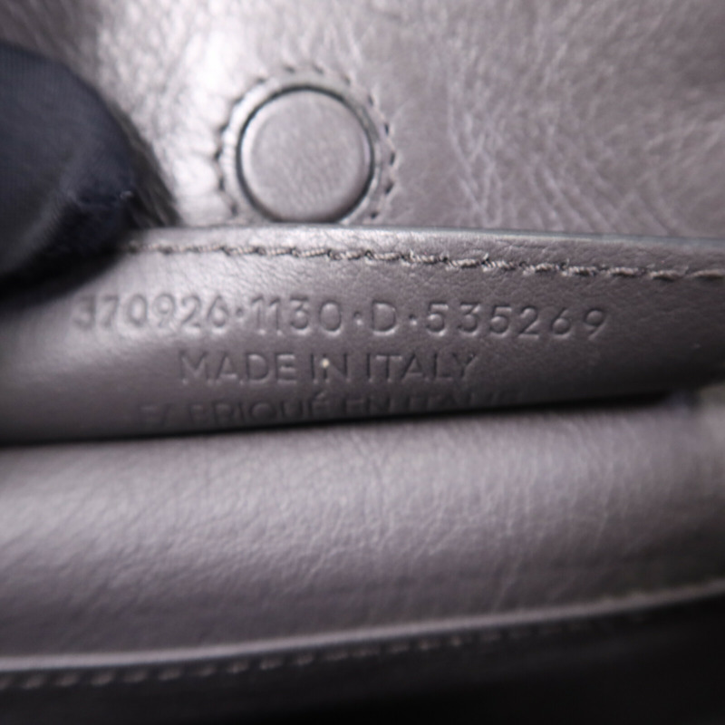 BALENCIAGA 牛皮皮革Shoulder Bag銀扣手挽肩背兩用袋-8