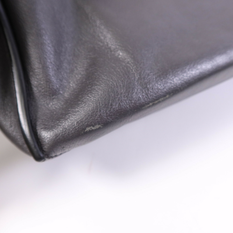 BALENCIAGA 牛皮皮革Shoulder Bag銀扣手挽肩背兩用袋-15