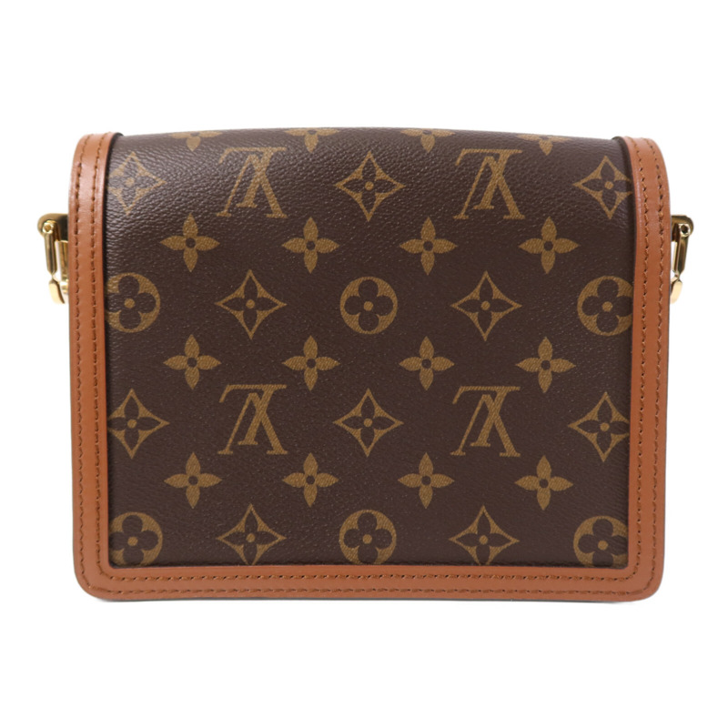 LOUIS VUITTON Monogram Reverse Mini Dauphine金扣肩背袋-1