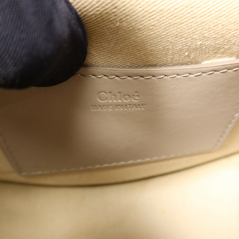 Chloe 牛皮皮革Tess Small金扣手挽肩背兩用袋-5